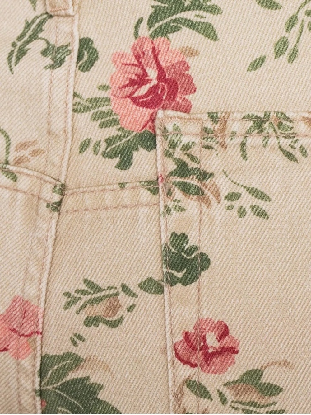 Free People x We The Free | Deep Trance Mid Rise Printed Jeans Wallpaper Floral - Picture 3 of 9